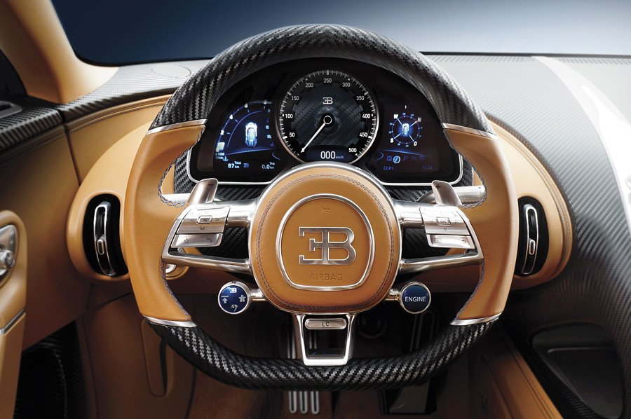 Bugatti Chiron: Cockpit