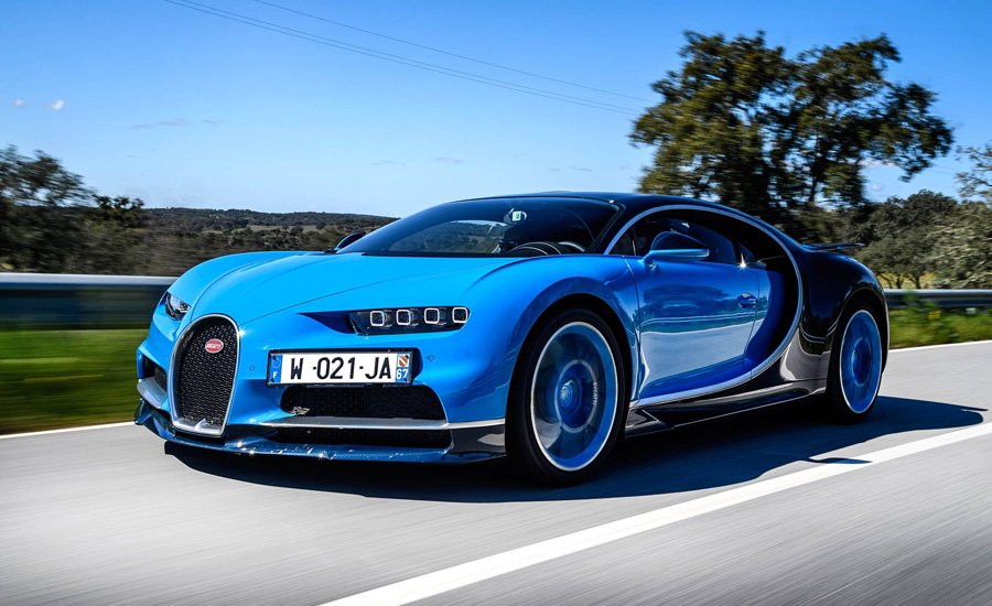 Bugatti Chiron - Platz 10 der teuersten Autos der Welt