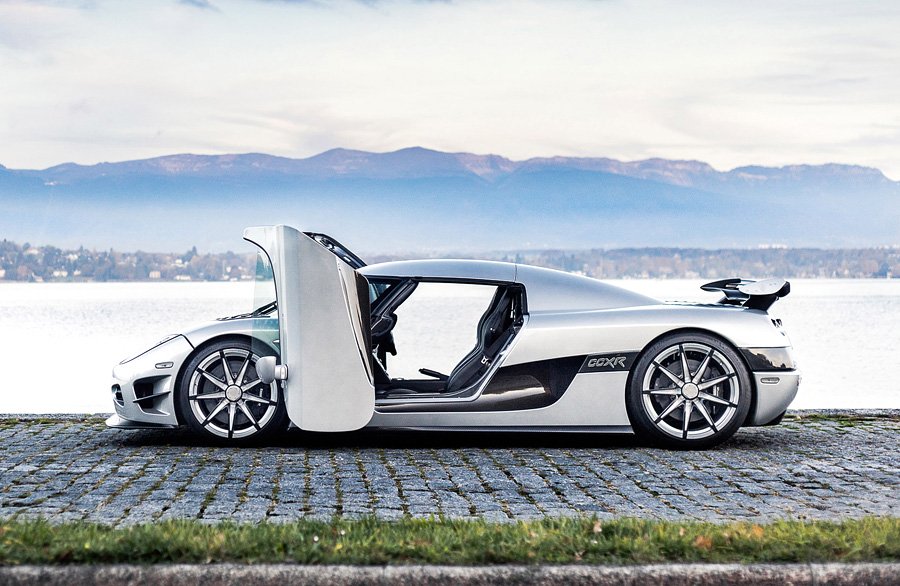 Koenigsegg ccxr Trevita: Seitenansicht, weiß