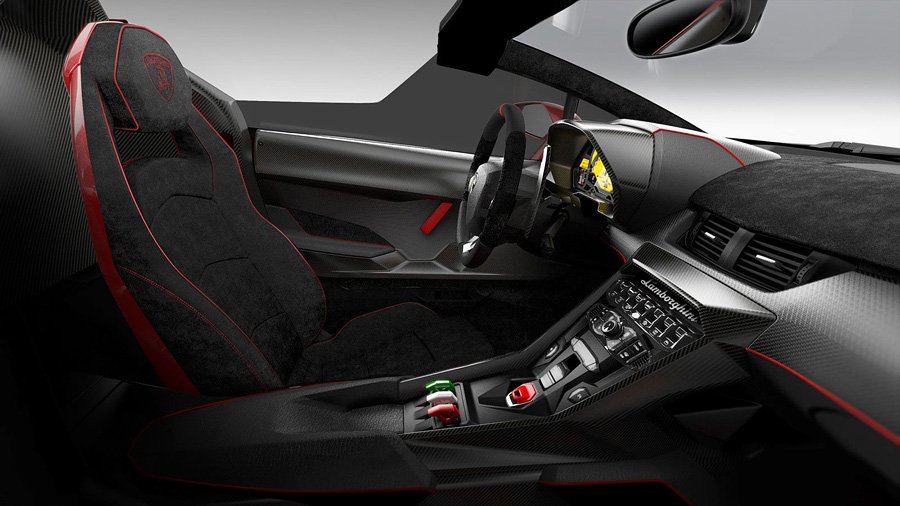 Lamborghini Veneno Roadster: Innenraum und Cockpit