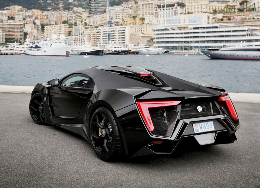 Lykan Hypersport: Außen, schwarz